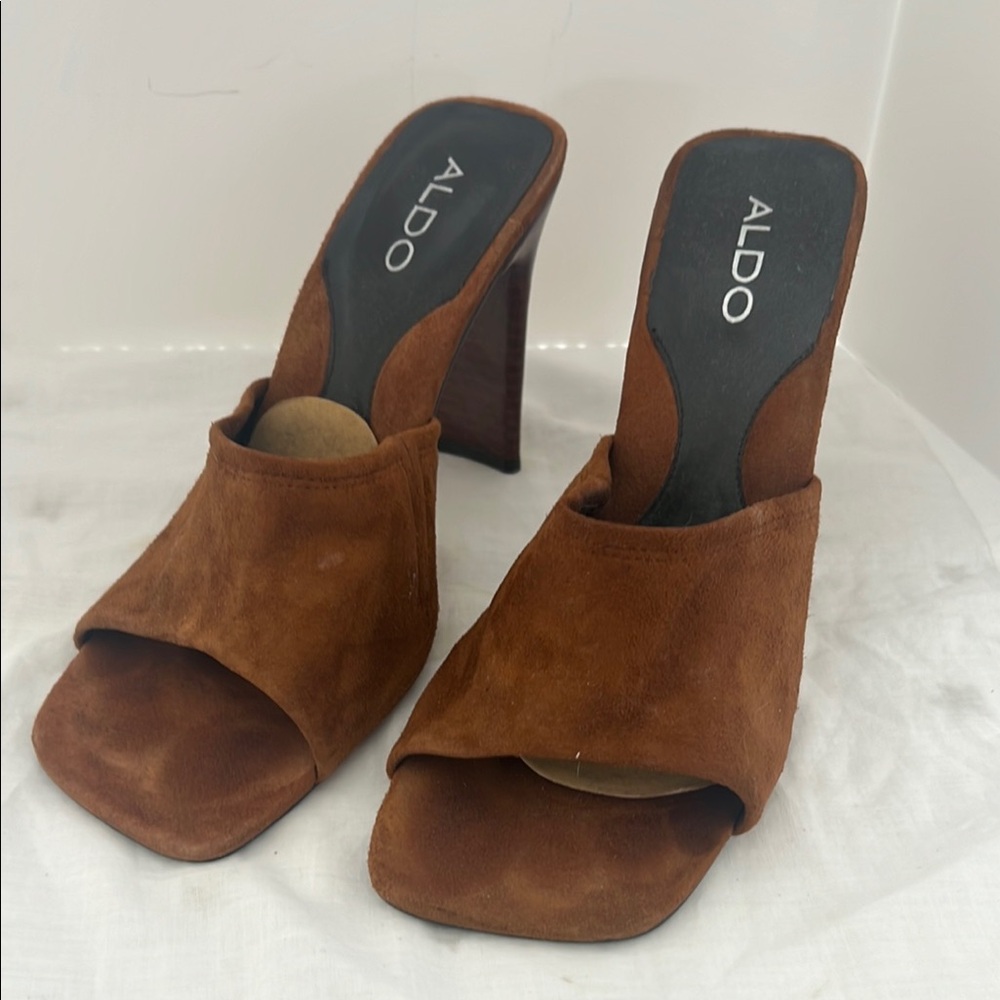 Aldo Brown Heeled Sandals